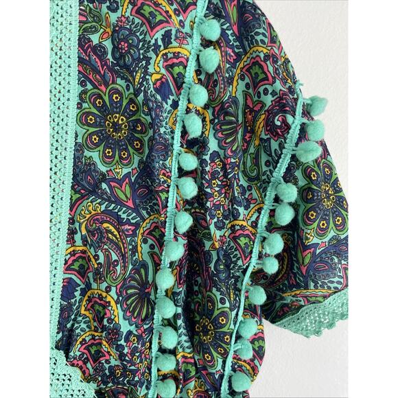 America & Beyond Dress M Beachwear Swim Cover Up Boho - Picture 4 of 12